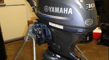 Slightly used Yamaha 30 HP 4 Stroke Outboard Motor Engine